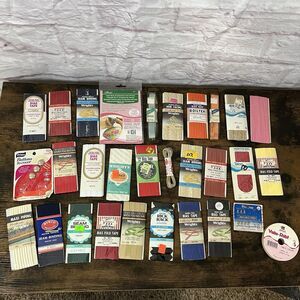 Vintage Craft Lot of 30 Wrights & More Sewing NOS Buttons Trim Rick Rack Piping